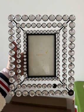 Papyrus Rhinestone Picture Frame for 4x6 Picture Glam Crystal Decor